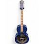 Used Recording King dirty 30's Resonator Metallic Blue Acoustic Electric Guitar Metallic Blue