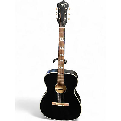Used Recording King dirty 37 Black Acoustic Guitar