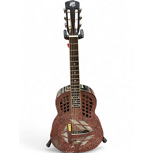 Used Recording King rm 991 nickle Resonator Guitar nickle