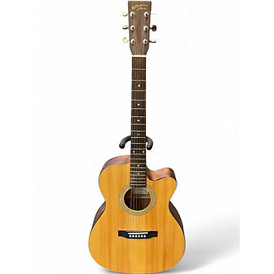 Used Recording King rom-06-cfe4 Natural Acoustic Electric Guitar