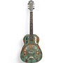 Used Recording King swamp dog Distressed Vintage Green Acoustic Guitar Distressed Vintage Green