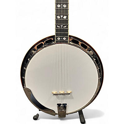 Used Recording King the elite hearts & flowers Natural Banjo