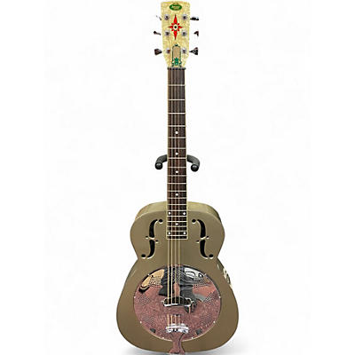 Used Regal RC-2 Duolian GRAY/GREEN Resonator Guitar