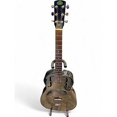 Used Regal RC-2 Duolian Metallic Silver Resonator Guitar