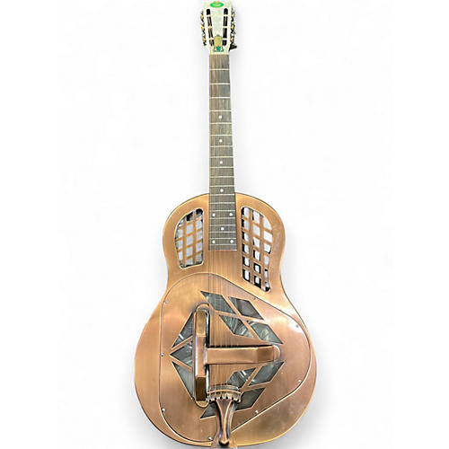 Used Regal RC-56 bronze Resonator Guitar bronze