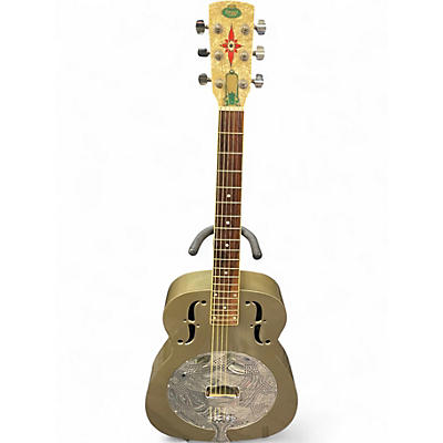 Used Regal RC2 GRAY GREEN Resonator Guitar