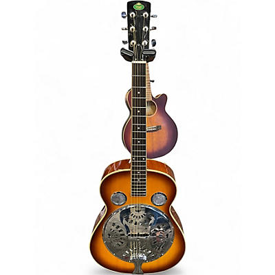 Used Regal RD30V Round Neck 2 Tone Sunburst Resonator Guitar