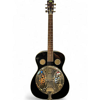 Used Regal RD40 Black Resonator Guitar