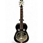 Used Regal RD52 Lightning Square Neck Trans Black Resonator Guitar Trans Black
