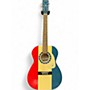 Used Regal T376 Bicentennial red, white , blue Acoustic Guitar red, white , blue