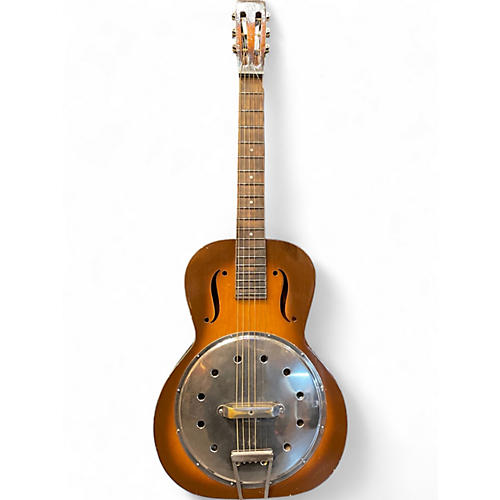 Used Regal v-neck resonator Sunburst Resonator Guitar Sunburst