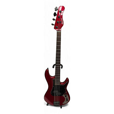Used Regenerate BILL CLEMENTS Candy Apple Red Metallic Electric Bass Guitar