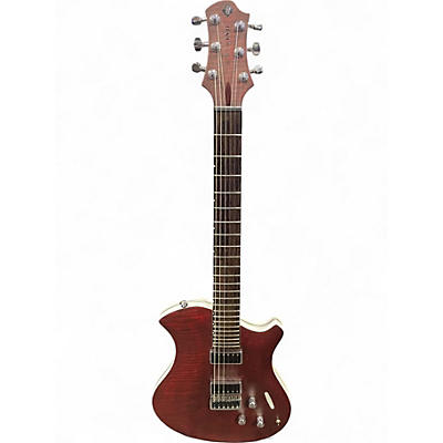 Used Relish Guitars Mary Limited Burgundy Flame Hollow Body Electric Guitar