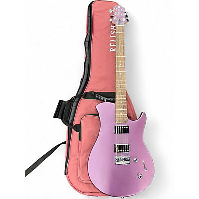 Used Relish Guitars TRINITY By Relish Purple Solid Body Electric Guitar