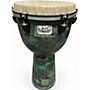 Used Remo 12in Apex Djembe green  Drum green  30