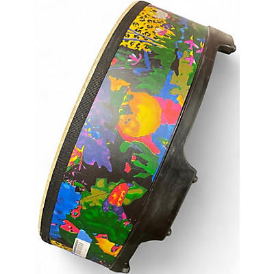 Used Remo 22in KIDS PERCUSSION GATHERING DRUM 22X7.5 JUNGLE PATTERN Drum