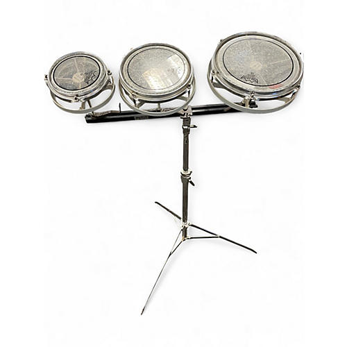 Used Remo 3 Piece Rototom Clear Roto Toms Clear 64