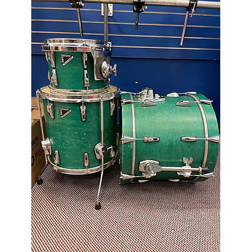 Remo Used Remo 3 piece Master Touch Teal Drum Kit Teal