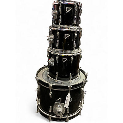 Used Remo 4 Piece MASTERS TOUCH Black Drum Kit