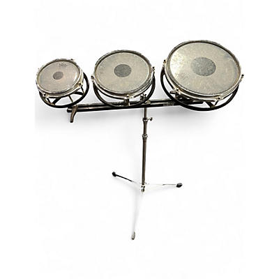 Used Remo 6X10 Rototom Silver Roto Toms