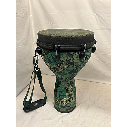 Remo Used Remo DJEMBE GREEN KINTE Djembe