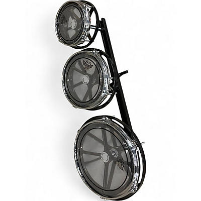 Used Remo Multiple Rototom Black Roto Toms