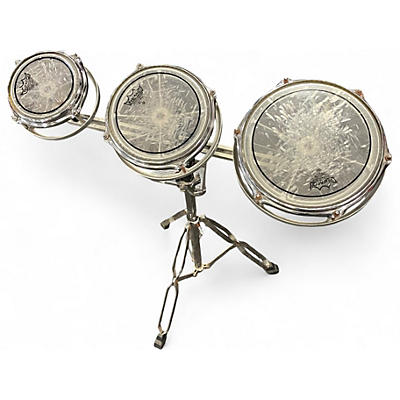 Used Remo Multiple Rototom SILVER Roto Toms