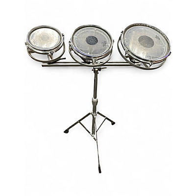 Used Remo Multiple Rototoms  Clear Roto Toms