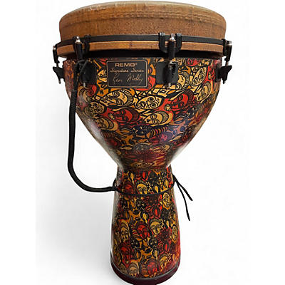 Used Remo Remo Mondo Djembe Drum 14" 2010s - Multi-Mask Djembe