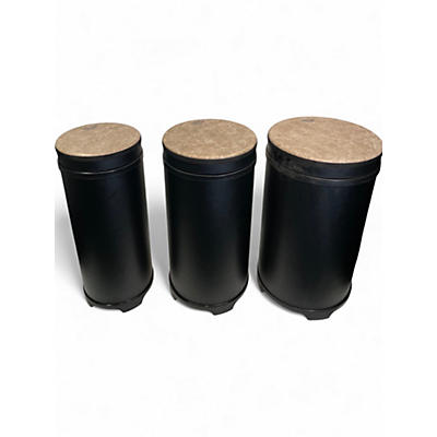 Used Remo Remo Versa Tubano Drum Nested Pack Black Matte Hand Drum