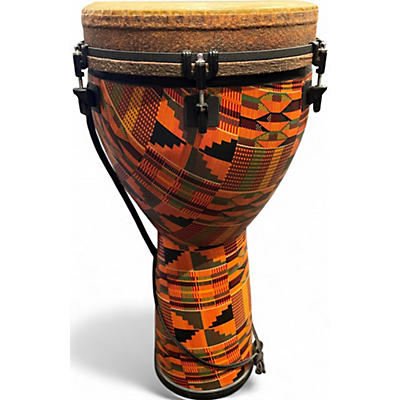 Used Remo mondo designer kintekloth 12x24 Djembe