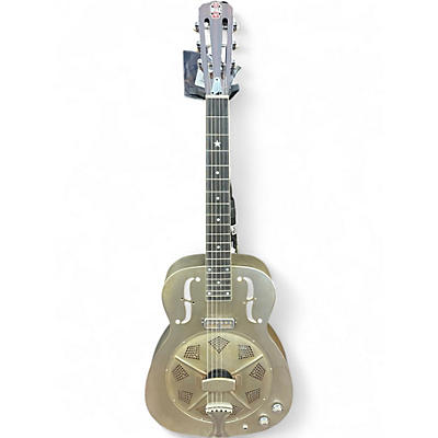 Used Republic DUOLION ROUND NECK Chrome Resonator Guitar