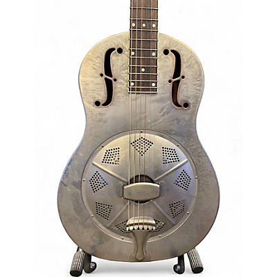 Used Republic Size 0 Single Cone Resonator Nickel Resonator Guitar
