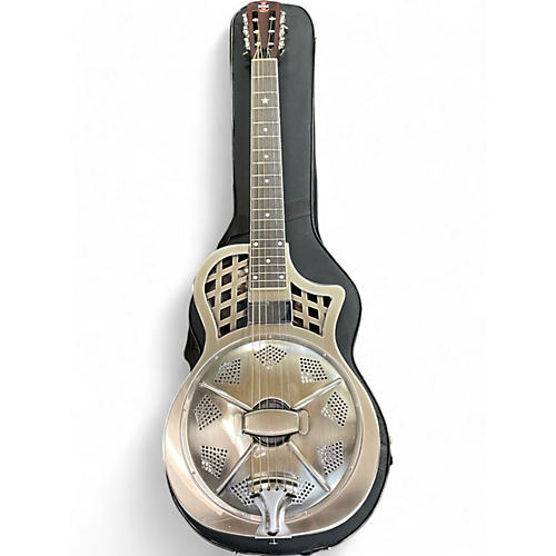 Republic Used Republic Tricone Resonator Polished Nickel Acoustic Electric Guitar Polished Nickel