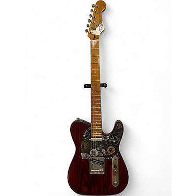 Used Reuter Guitars "Rustic" Tele Style Rustic Ox Blood Solid Body Electric Guitar