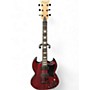 Used Reuter Guitars SG Style Aged Crimson Solid Body Electric Guitar Aged Crimson