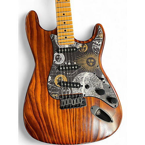 Used Reuter Guitars Stratocaster natural brown Solid Body Electric Guitar natural brown