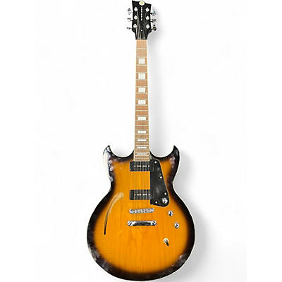 Used Reverend 290 Tobacco Burst Hollow Body Electric Guitar