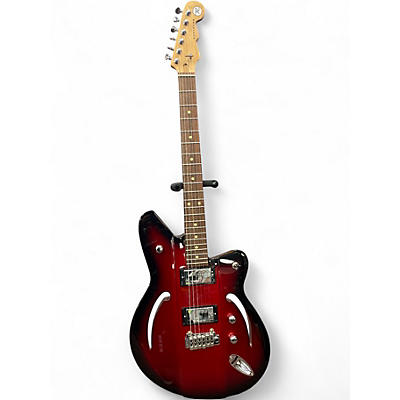 Used Reverend AIRSONIC W DARK RED BURST Solid Body Electric Guitar