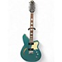 Used Reverend AIRWAVE 12 TEAL Hollow Body Electric Guitar TEAL