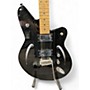 Used Reverend Airsonic Black Hollow Body Electric Guitar Black