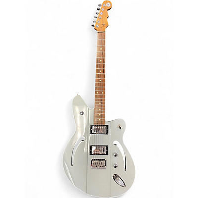 Used Reverend Airsonic RA Metallic Silver Freeze Hollow Body Electric Guitar