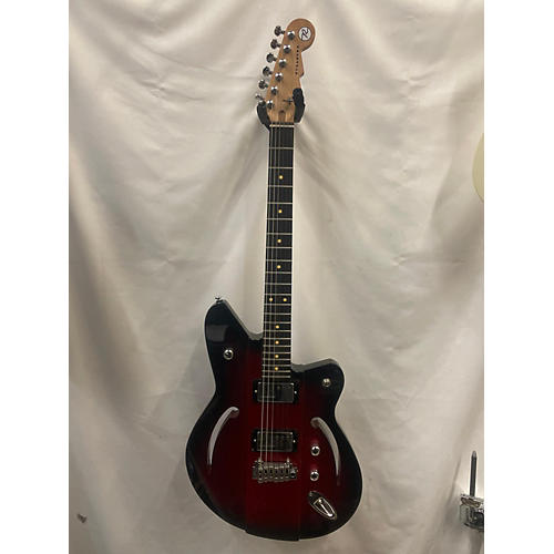 Reverend Used Reverend Airsonic W Metallic Red Burst Hollow Body Electric Guitar Metallic Red Burst