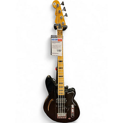 Used Reverend Brad Housser Fatfish 32 Black Electric Bass Guitar Black