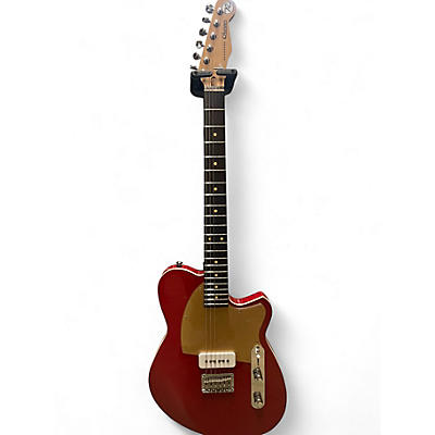 Used Reverend CHARGER JR METALLIC CHERRY Solid Body Electric Guitar