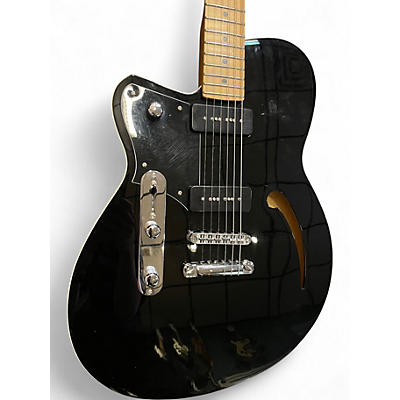 Used Reverend CLUB KING Black Hollow Body Electric Guitar