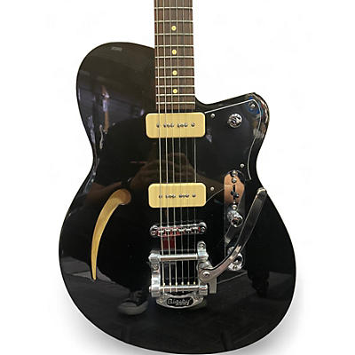 Used Reverend CLUB KING Black Hollow Body Electric Guitar