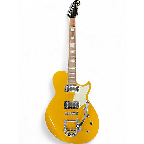 Used Reverend CONTENDER Gold Solid Body Electric Guitar Gold