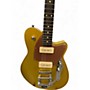 Used Reverend Charger 290 Bigsby Gold Solid Body Electric Guitar Gold