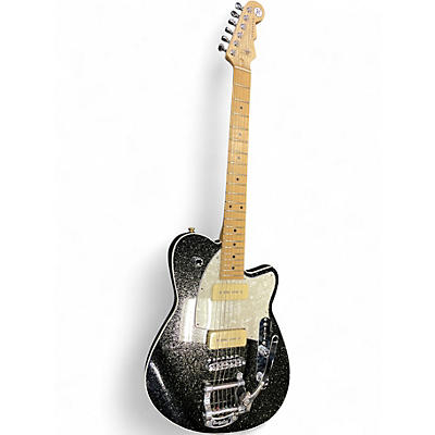 Used Reverend Charger 290 Black Sparkle Solid Body Electric Guitar